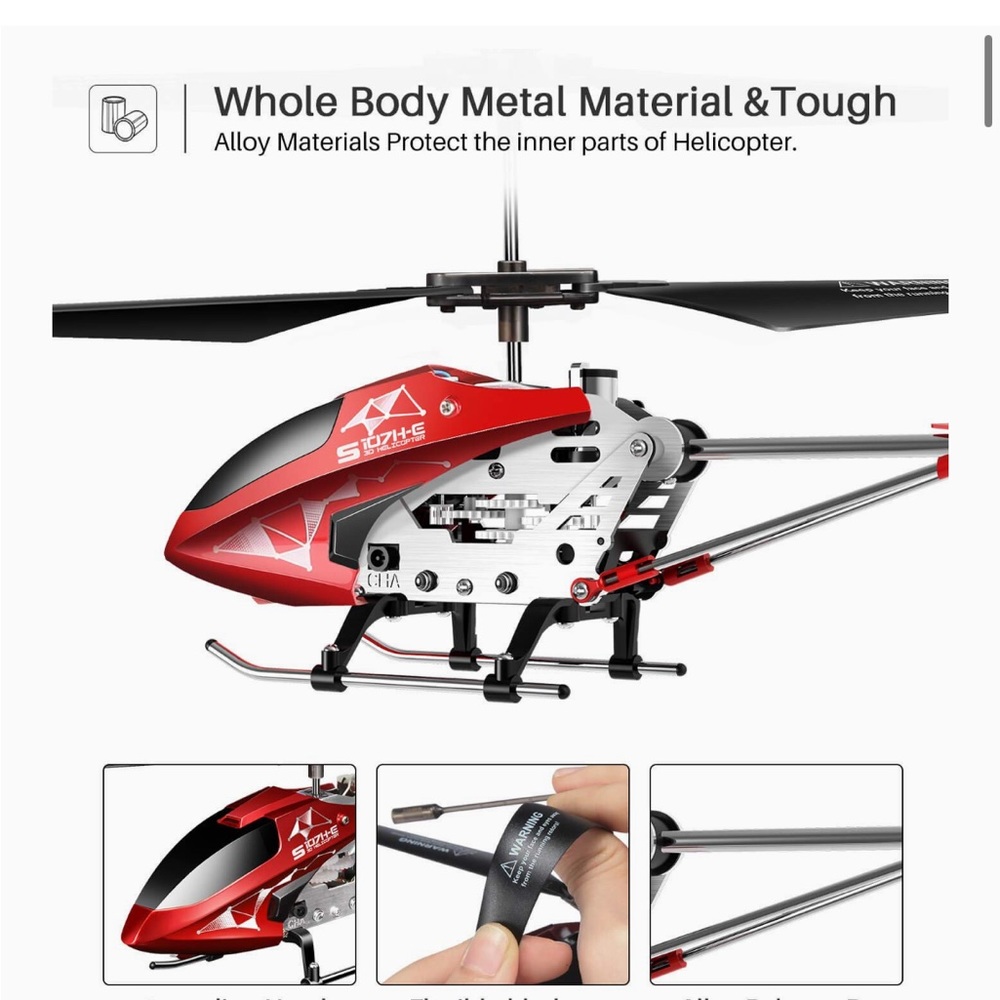 RED Remote Control Helicopter - Picture 7 of 8